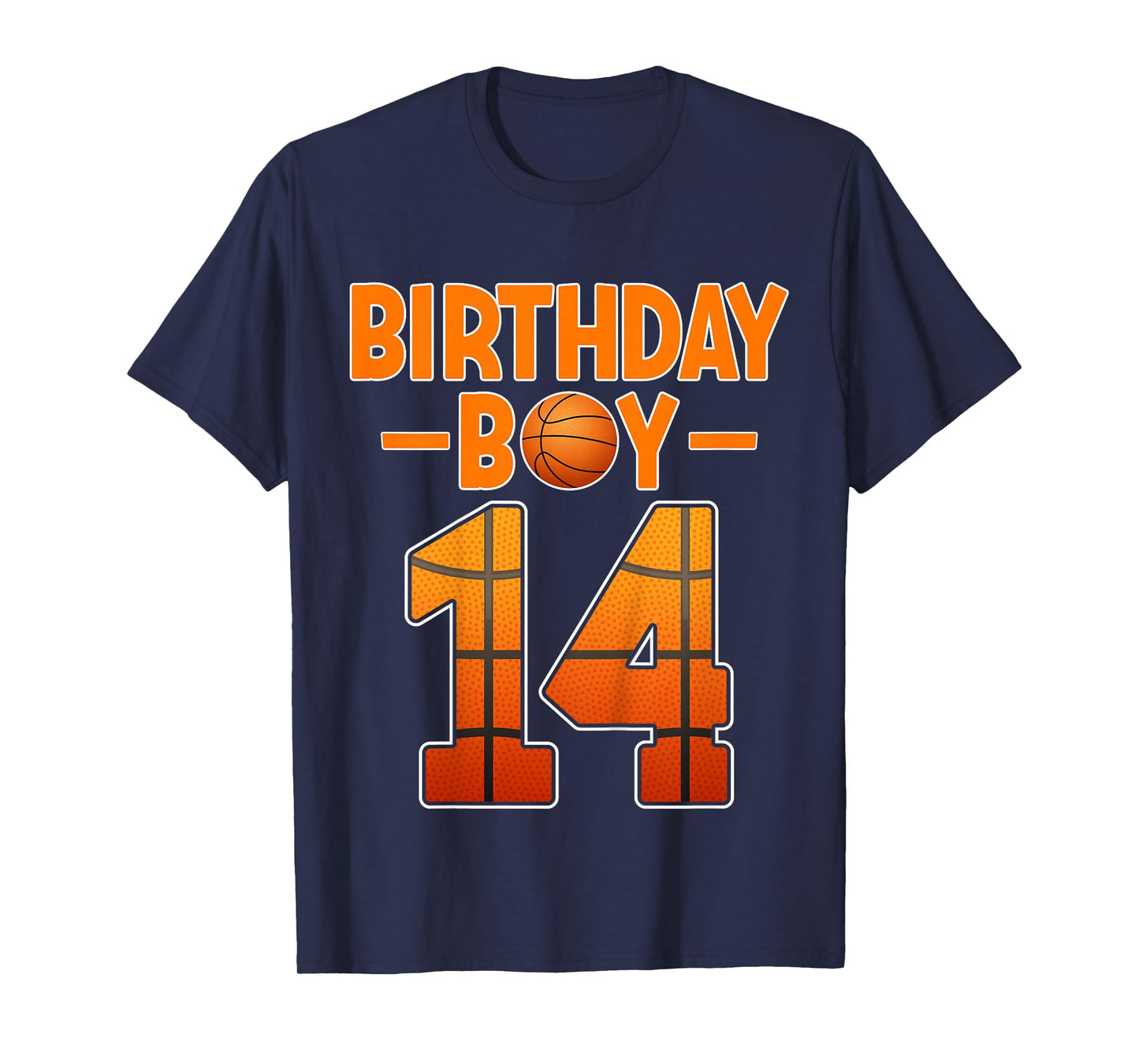Kids 14 Years Old Basketball Player 14th Birthday Boy T-Shirt