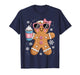 Gingerbread Drinking Hot Chocolate Bougie Women Christmas T-Shirt