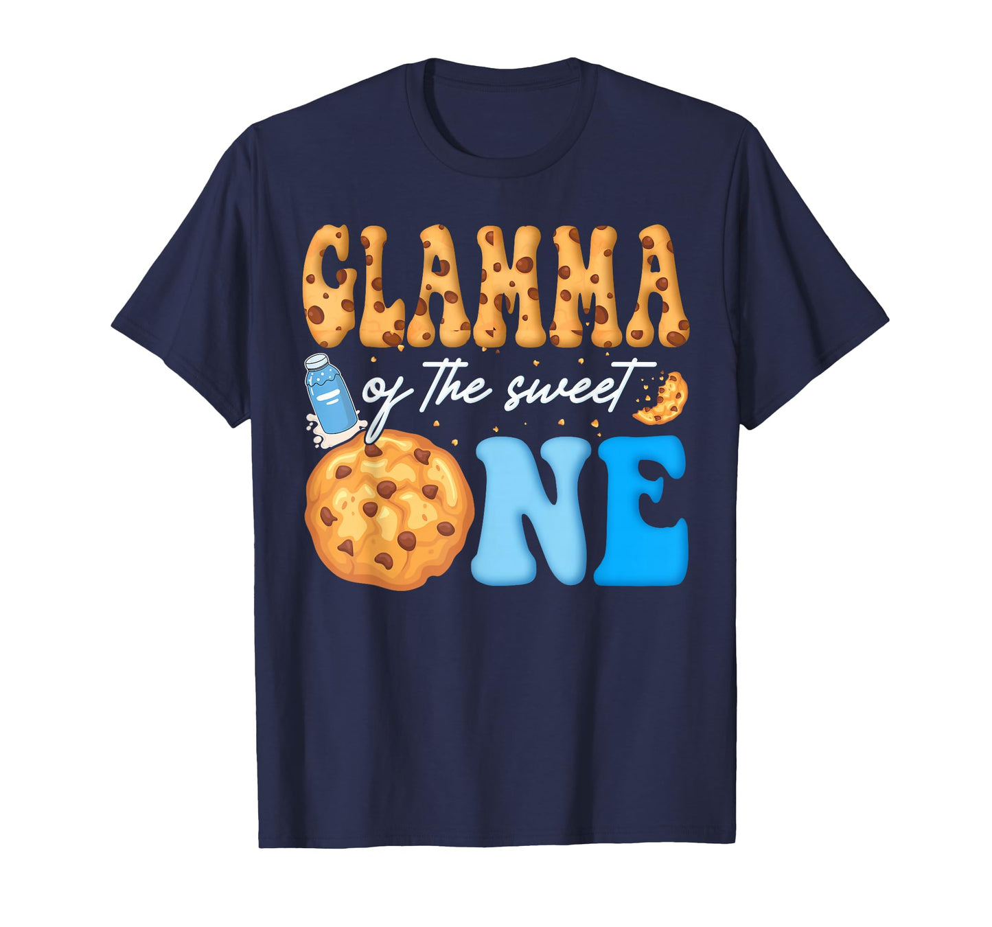 Glamma of The Sweet One Cookies and Milk Birthday Party T-Shirt