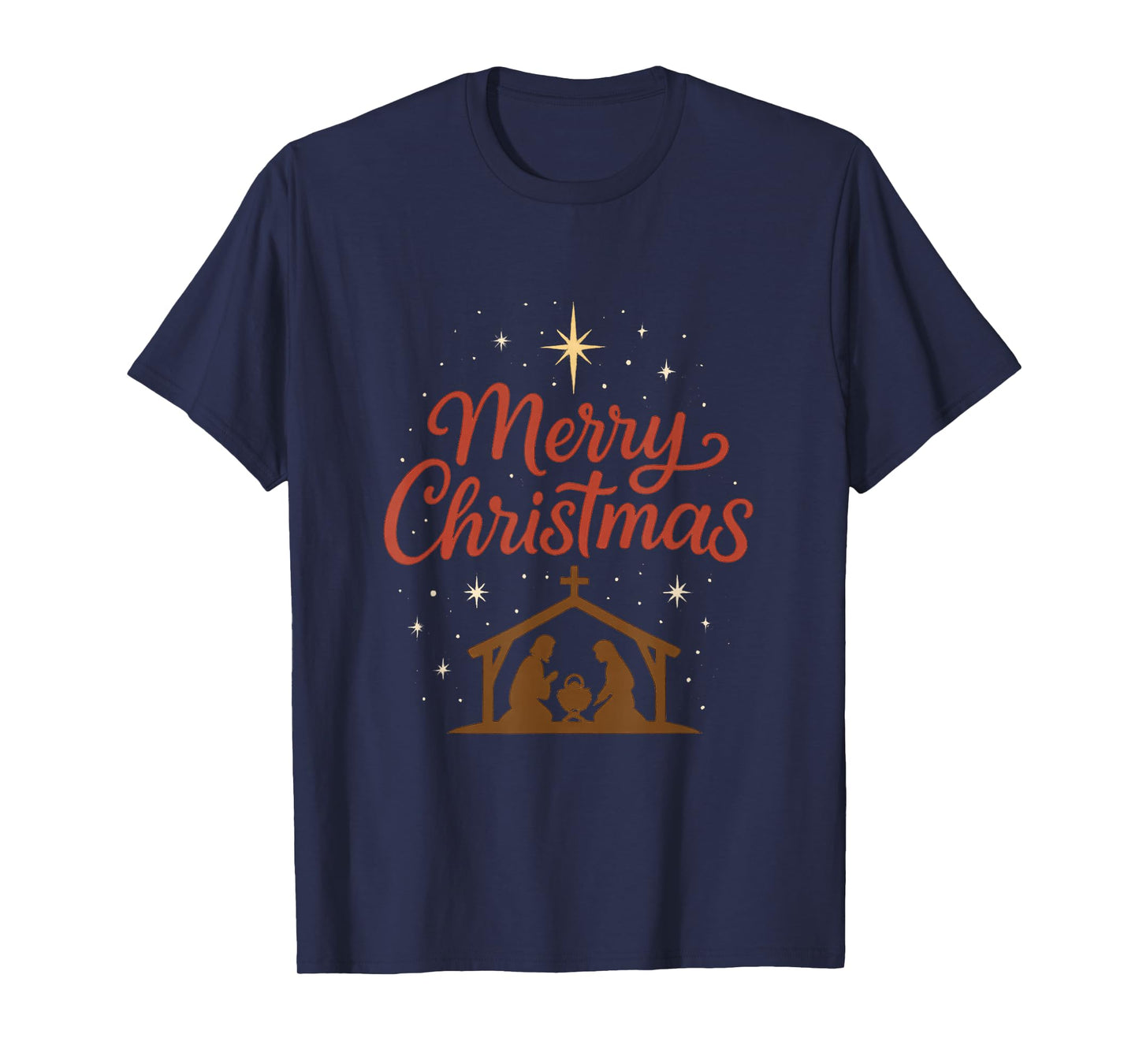 Merry Christ Mas Christian Christmas Jesus Christmas Family T-Shirt