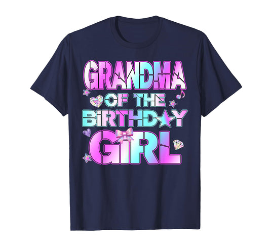 Grandma The Birthday Girl Kpop Family Birthday Party Girls T-Shirt