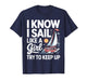 Sailing Art for Women Girls Sailor Sailing Lover Sailboat T-Shirt
