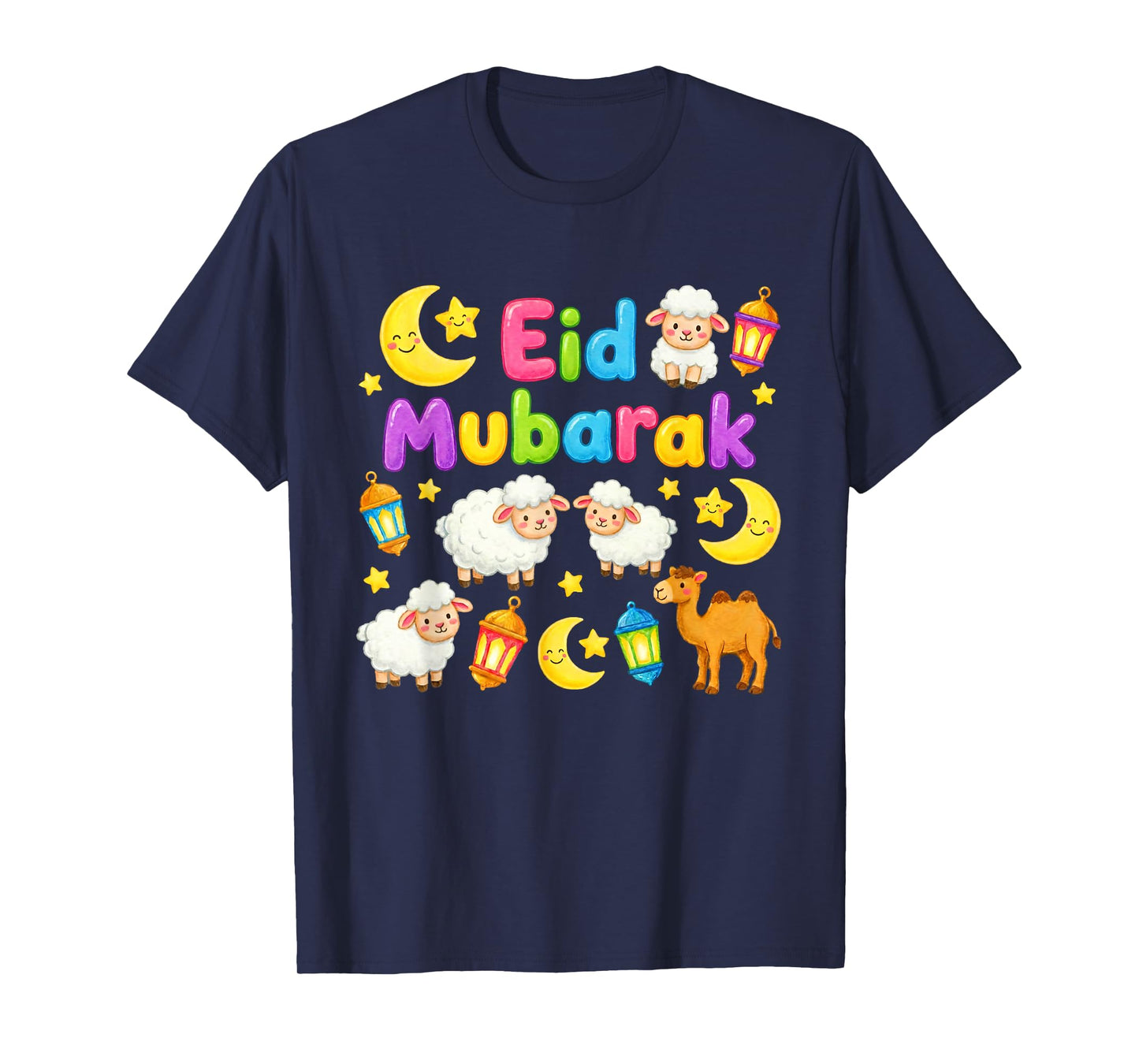 Happy Eid Mubarak for Muslim Kids Eid al Fitr/al Adha Boys T-Shirt