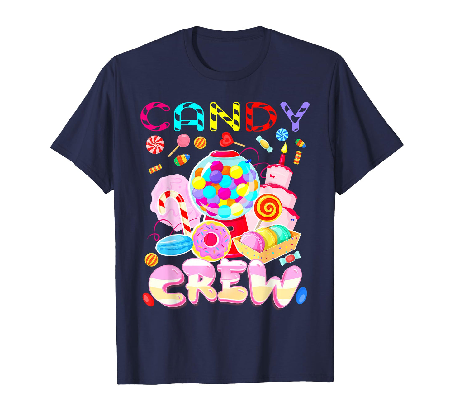 Candy Crew Gumball Machine Costume Women Candy Land Kids T-Shirt