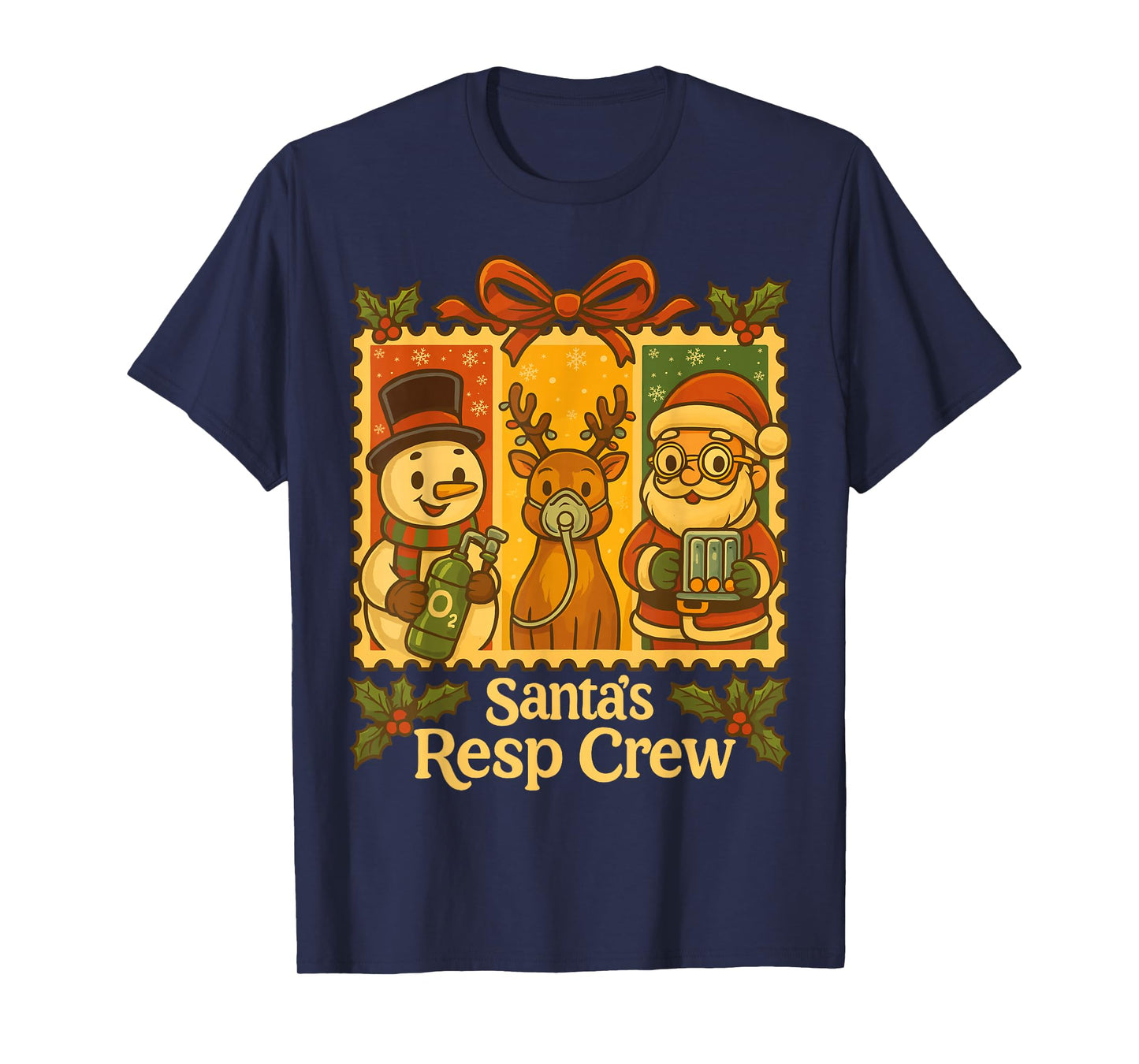 Christmas Respiratory Therapy Crew Xmas RT Nurse T-Shirt