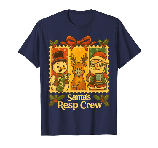 Christmas Respiratory Therapy Crew Xmas RT Nurse T-Shirt