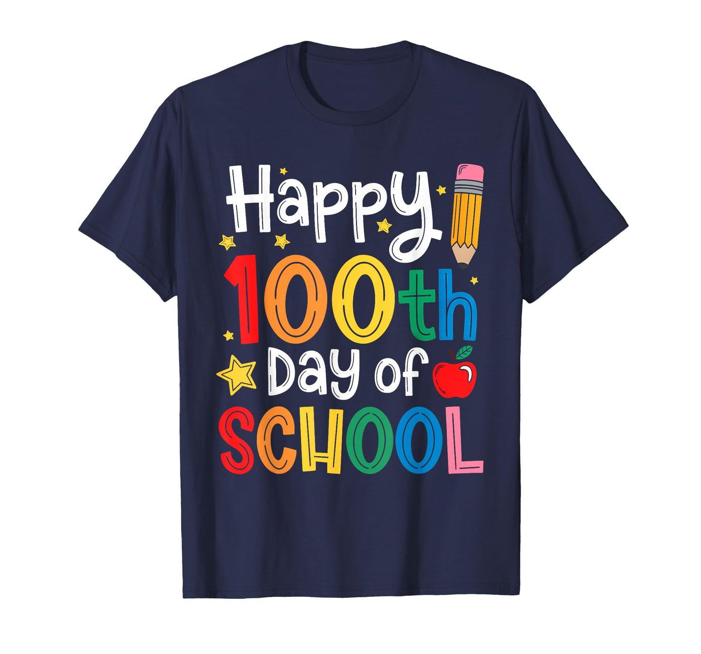 Happy 100 Days of School 100 Days Smarter for Kids Teacher T-Shirt
