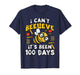 100 Days of School Bee Funny 100th Day Teacher Women Men Kid T-Shirt