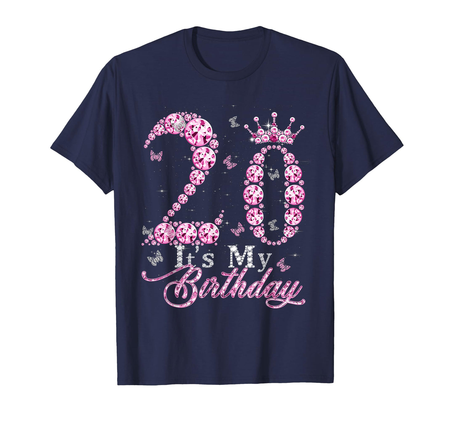 It's My 20th Birthday Queen Diamond Crown 20 Year Old Women T-Shirt