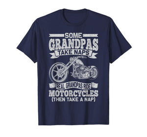 Funny Motorcycle Shirt Men Grandpa Biker Rider Cycling Sport T-Shirt