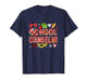 School Counselor Christmas Candy Canes Lover Funny Job Team T-Shirt