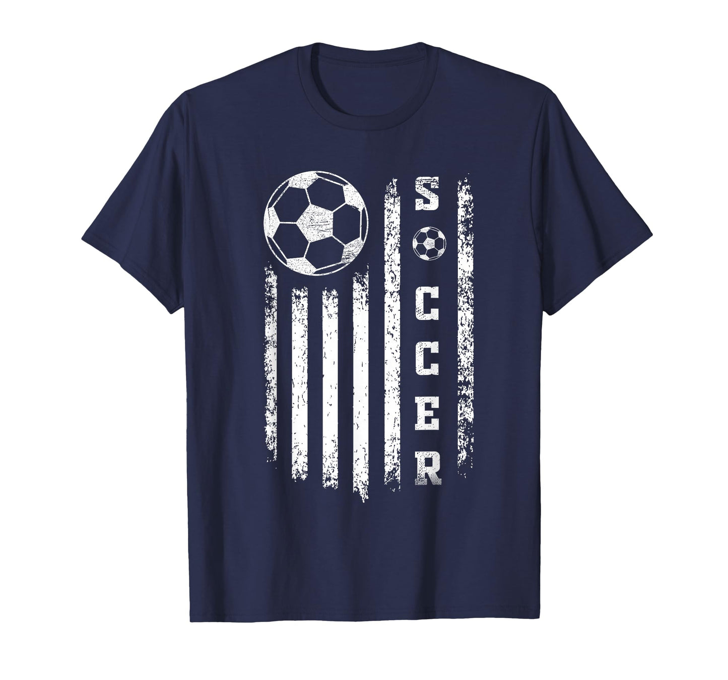 USA American Flag Soccer Patriotic Soccer Ball Player T-Shirt