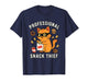 Professional Snack Thief Funny Cute Cat Food Lover Mom Dad T-Shirt