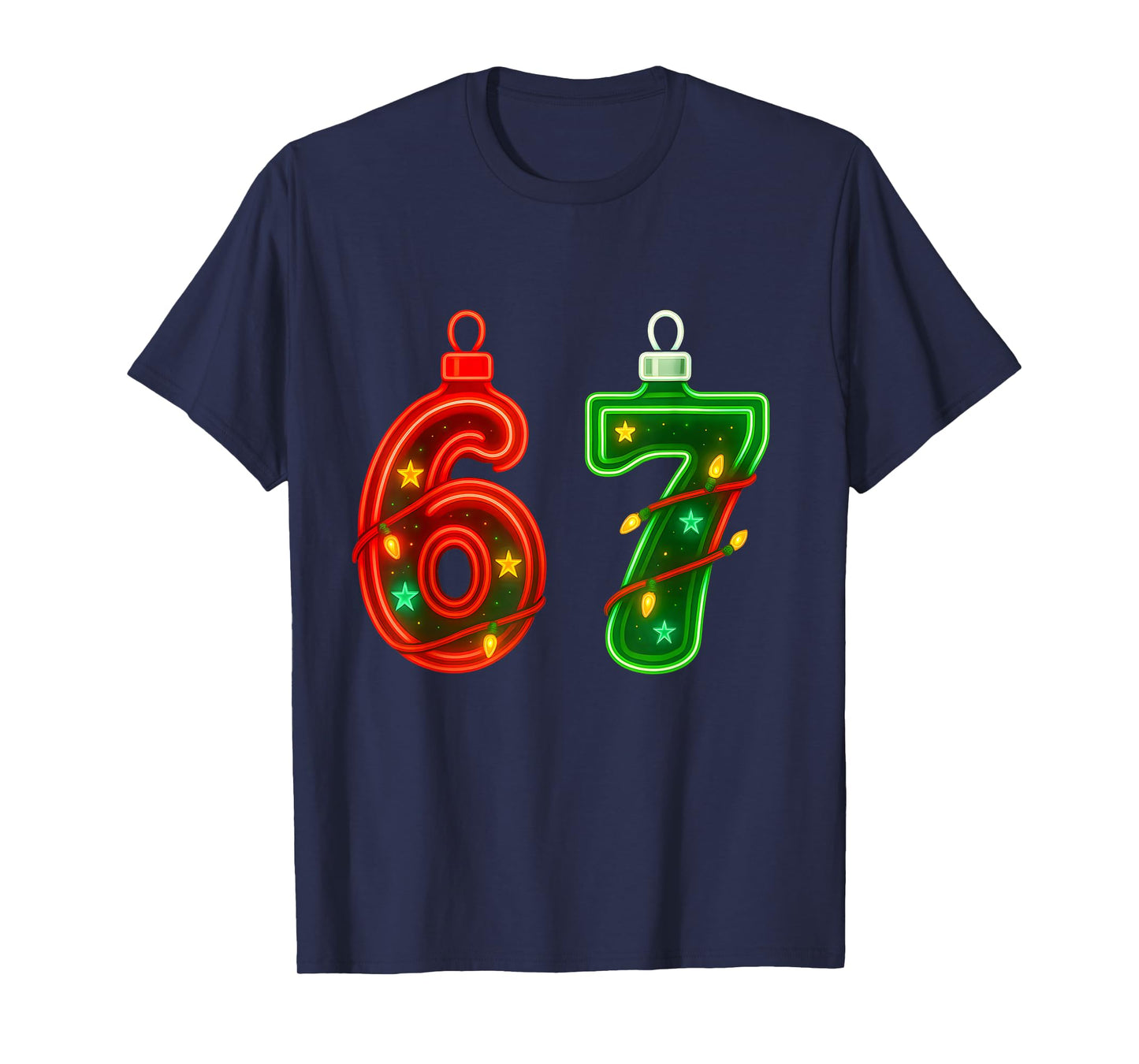 67 Christmas Ornament Meme Ice Drip Holiday Pajama 6 7 T-Shirt
