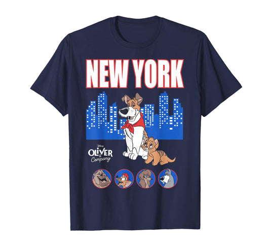 Disney Oliver & Company New York City Retro Skyline T-Shirt