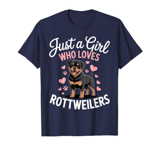 Rottweiler Art for Women Girls Kids Rottie Lover Rottweiler T-Shirt