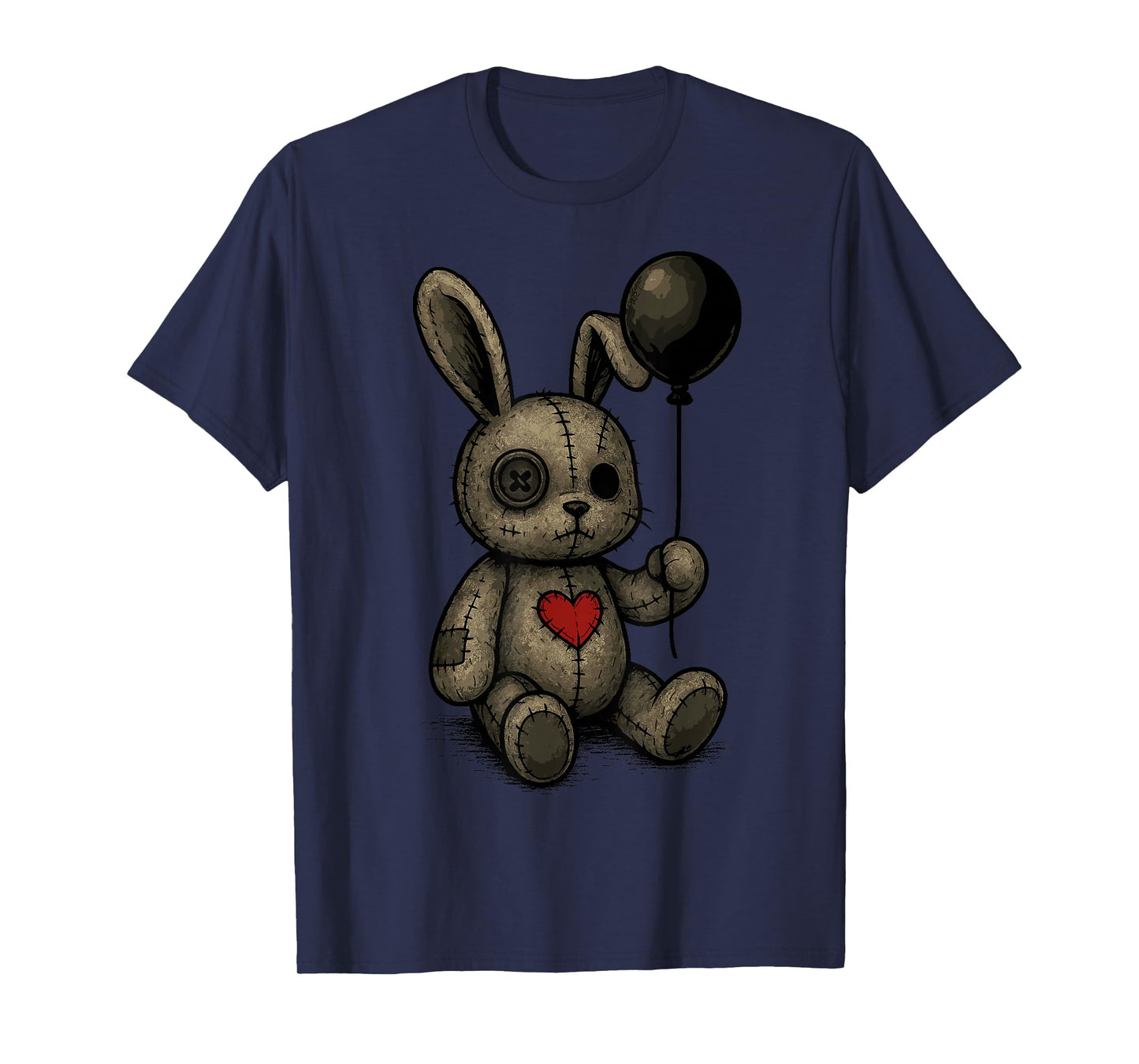 Creepy Cute Bunny Voodoo Doll Pastel Goth Horror Lover T-Shirt