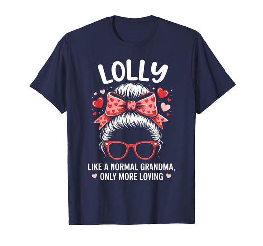 Lolly Valentine Quote for Loving Grandma with Cute Bow T-Shirt
