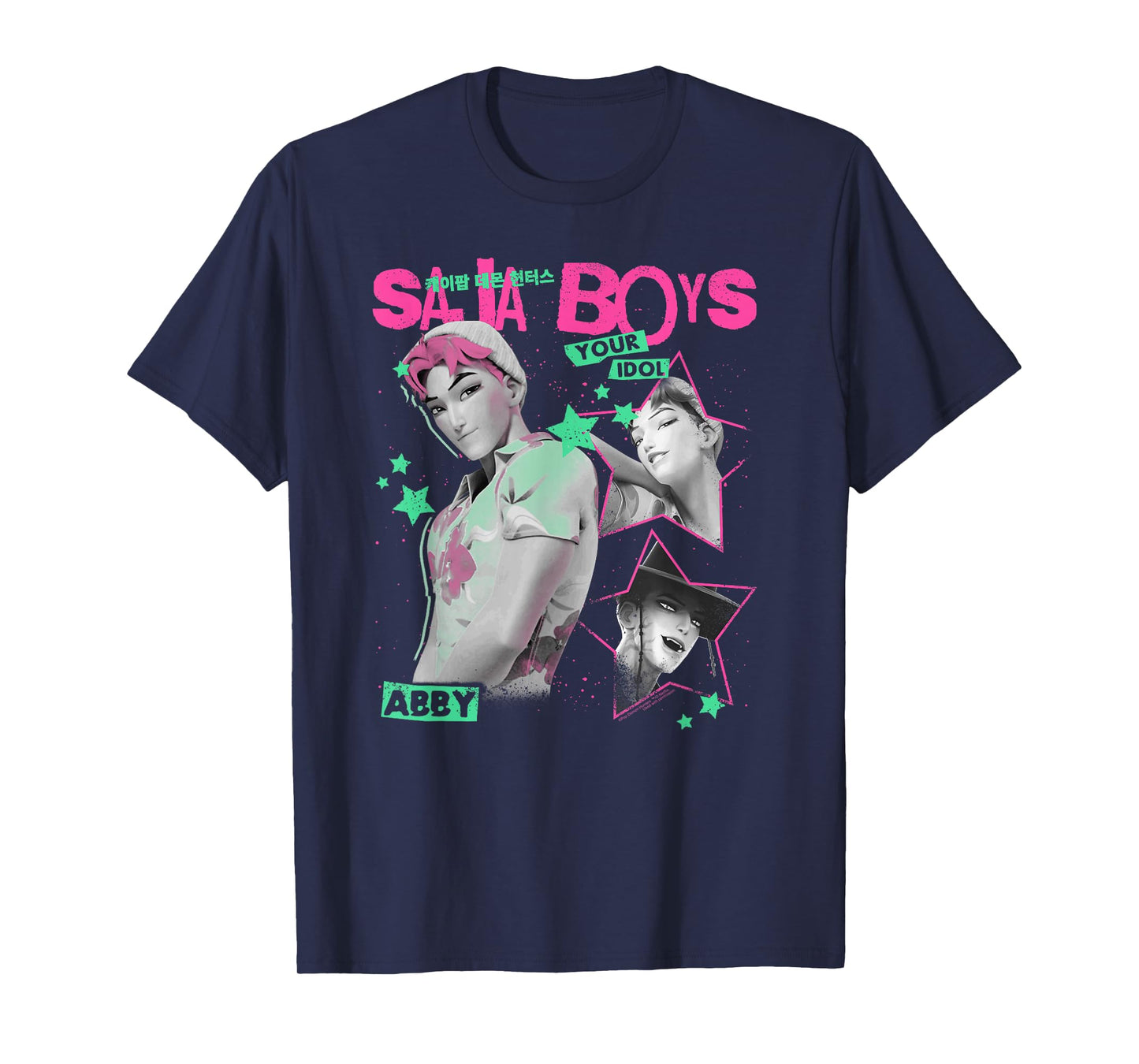 Kpop Demon Hunters Halloween Saja Boys Your Idol Abby T-Shirt