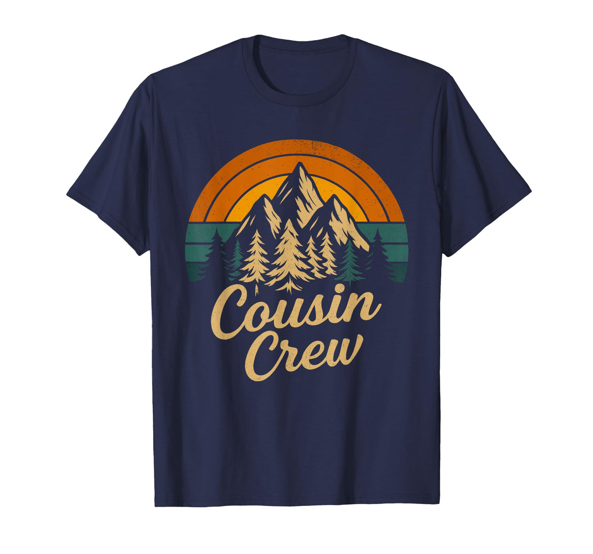 Vintage Cousin Crew Family Matching Camping Cousin Squad T-Shirt
