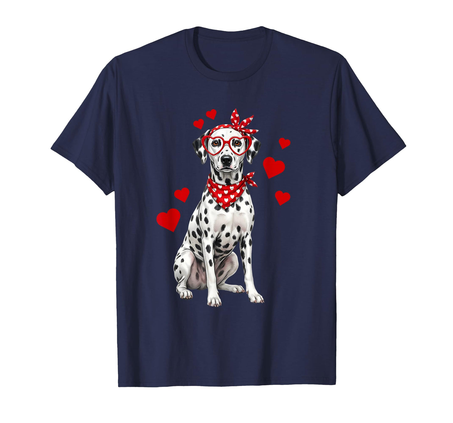 Dalmatian Valentines Day Dog Lover Heart T-Shirt