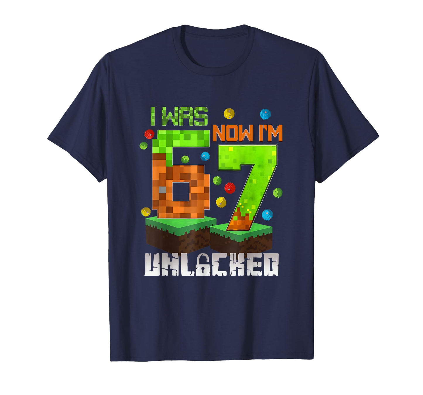Funny Meme Six Seven 67 Bruh Video Game Gift for Boys Kids T-Shirt