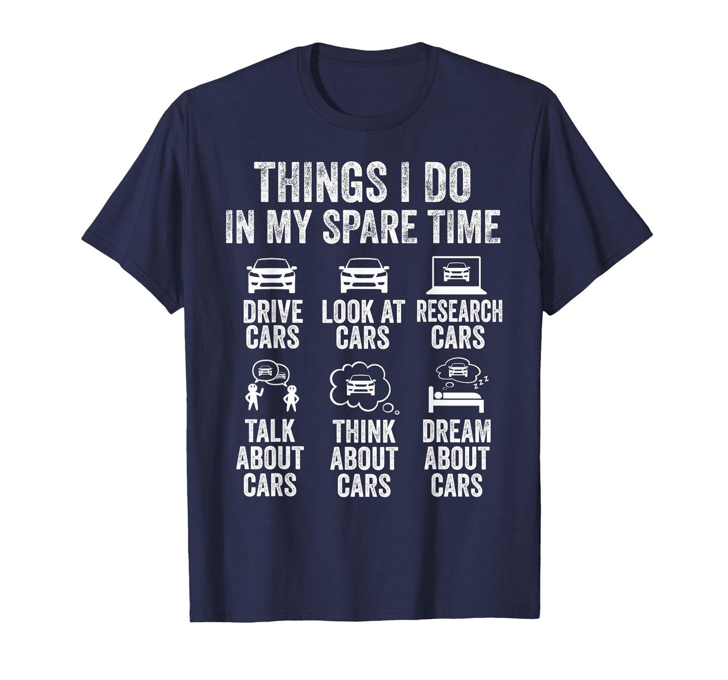 Things I Do in My Spare Time Funny Car Guy Mechanic Garage T-Shirt