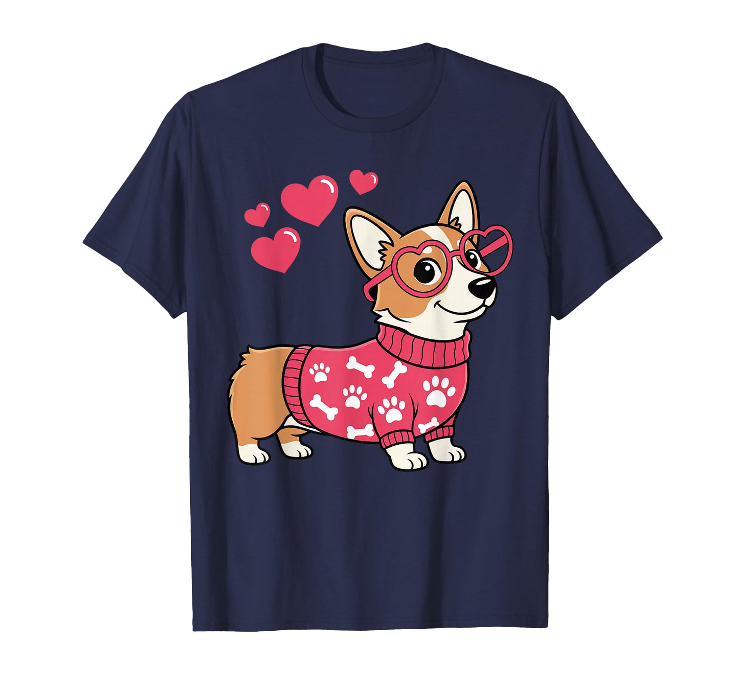 Corgi Dog Love for Women Cute Corgi Valentine T-Shirt