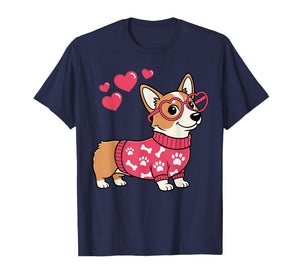 Corgi Dog Love for Women Cute Corgi Valentine T-Shirt