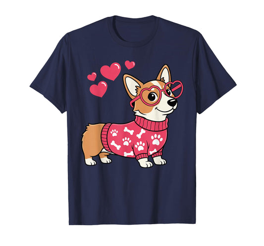 Corgi Dog Love for Women Cute Corgi Valentine T-Shirt