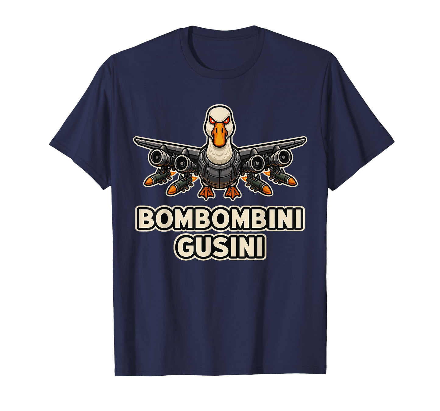 Bombombini Gusini - Funny Goose Brain Rot Kids Duck Meme T-Shirt