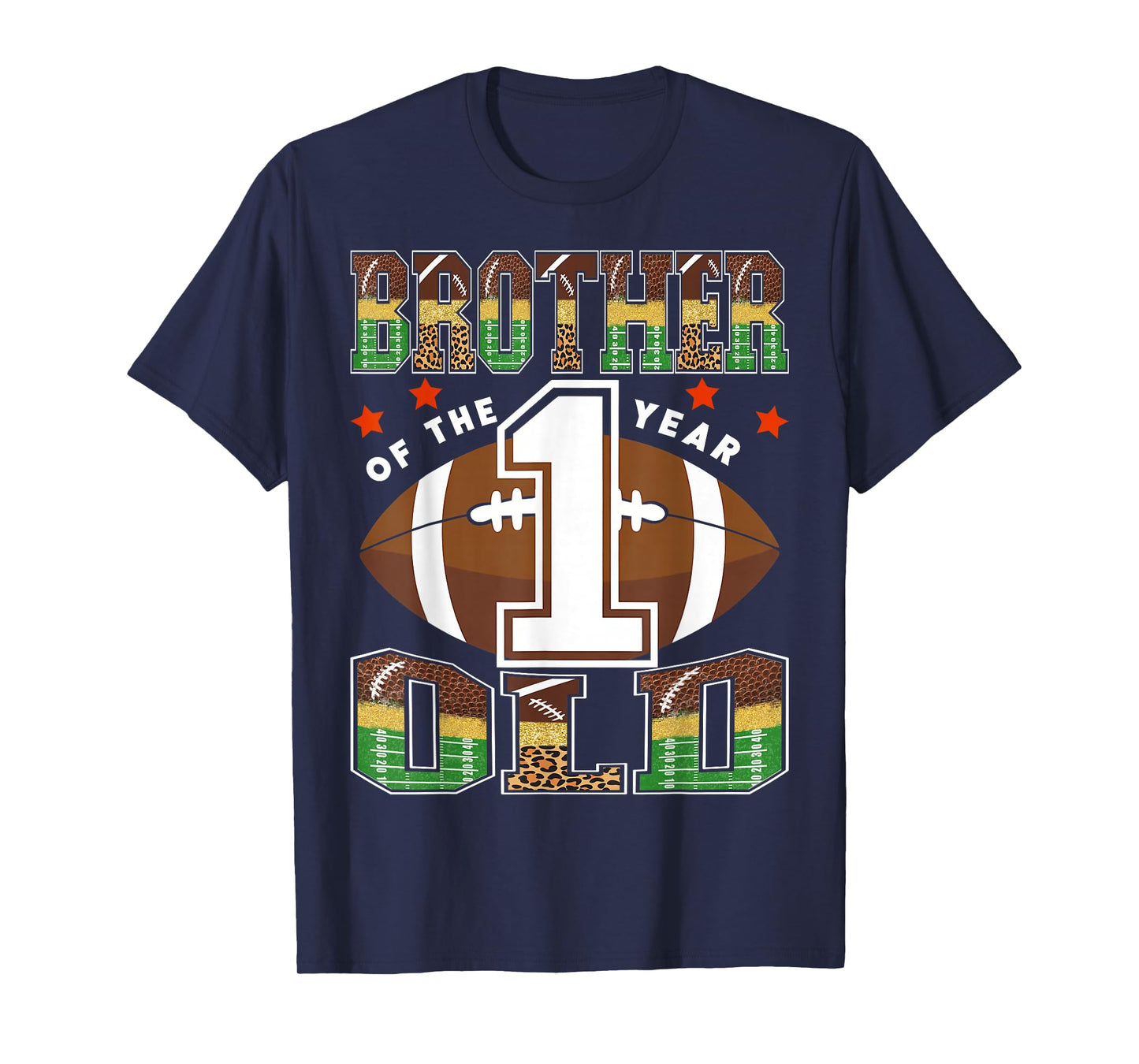 Brother of The 1 Year Old Football First Birthday Kid T-Shirt