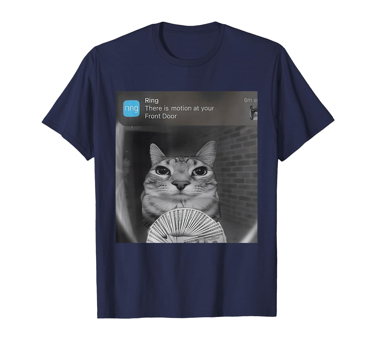 Ring Cat with Motion Funny Parody Cat Meme Silly Stupid Meme T-Shirt