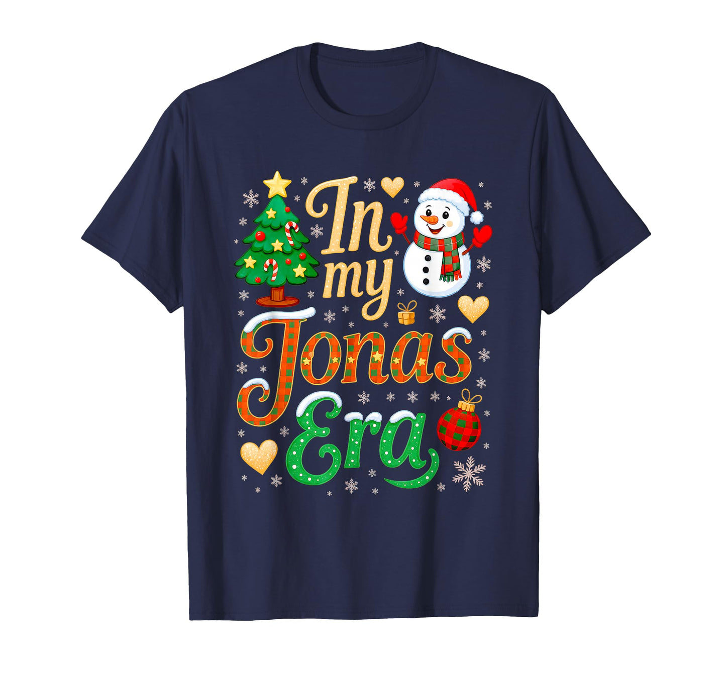 in My Jonas Era Funny Jonas Heart Christmas Shirt Men Women T-Shirt