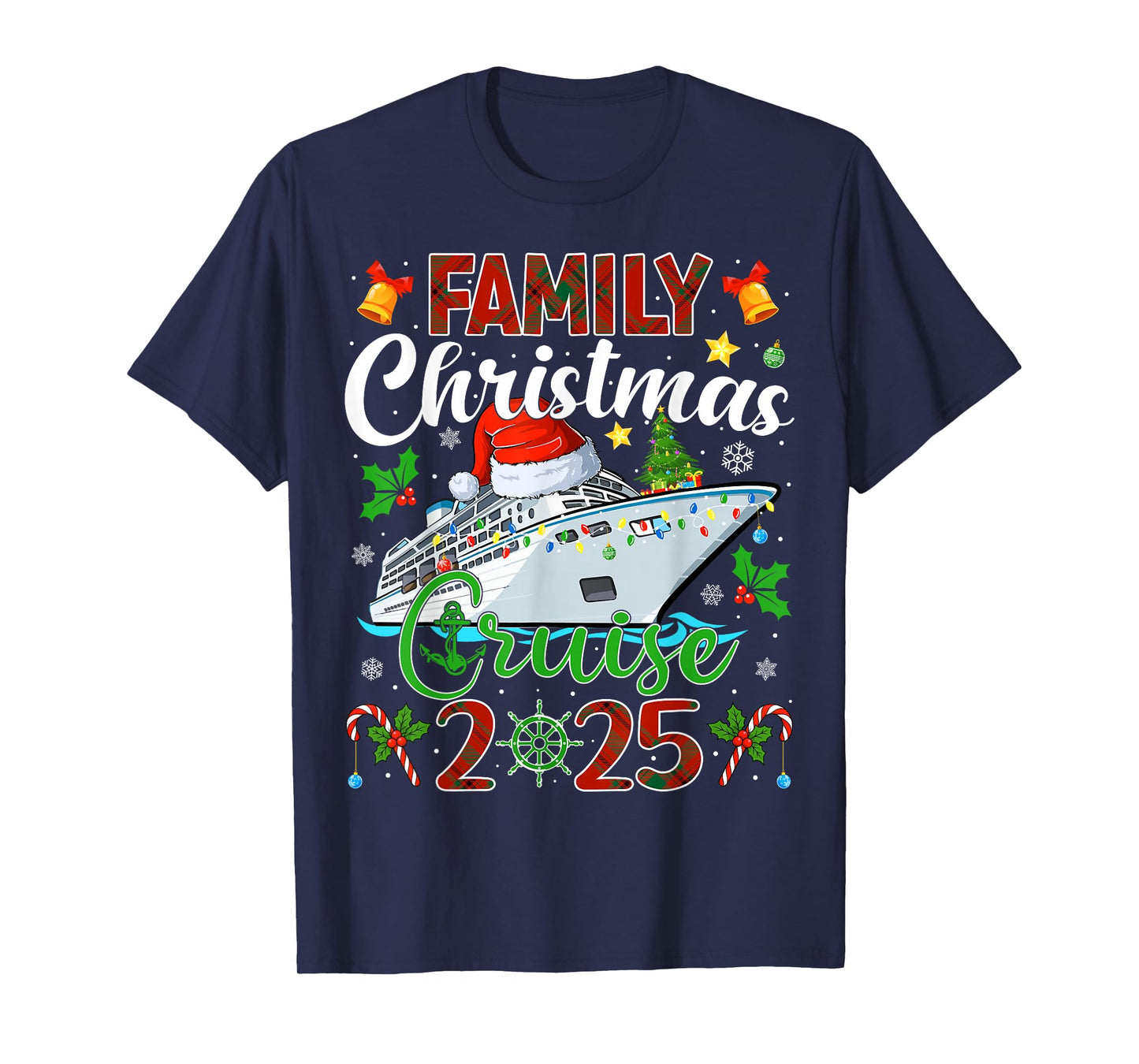 Merry Cruisemas Cruise Matching Family Christmas Cruise 2025 T-Shirt