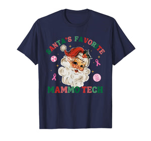 Santa's Favorite Mammo Tech Mammography Tech X-Ray Christmas T-Shirt