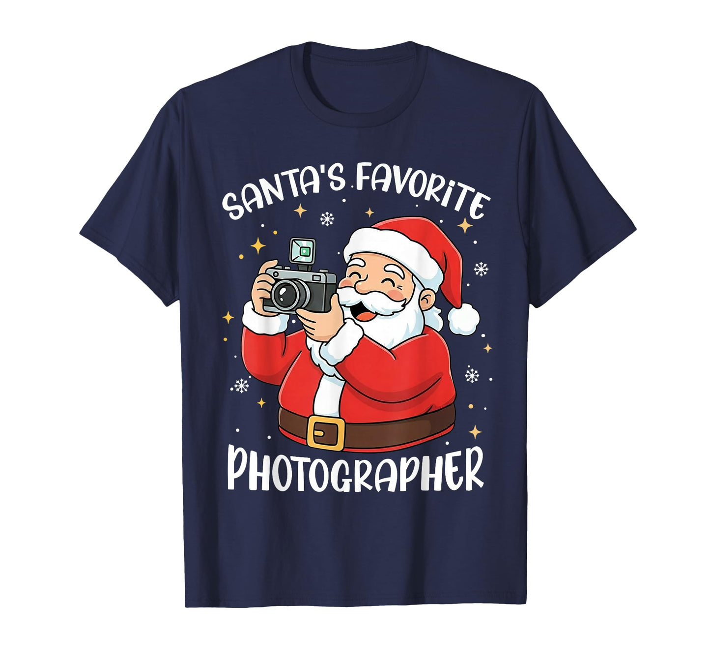 Santa's Favorite Photographer Christmas Santa Gifts T-Shirt