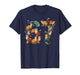 Funny Six Seven 6 7 Meme Gen Alpha Slang 67 Cat Meme T-Shirt