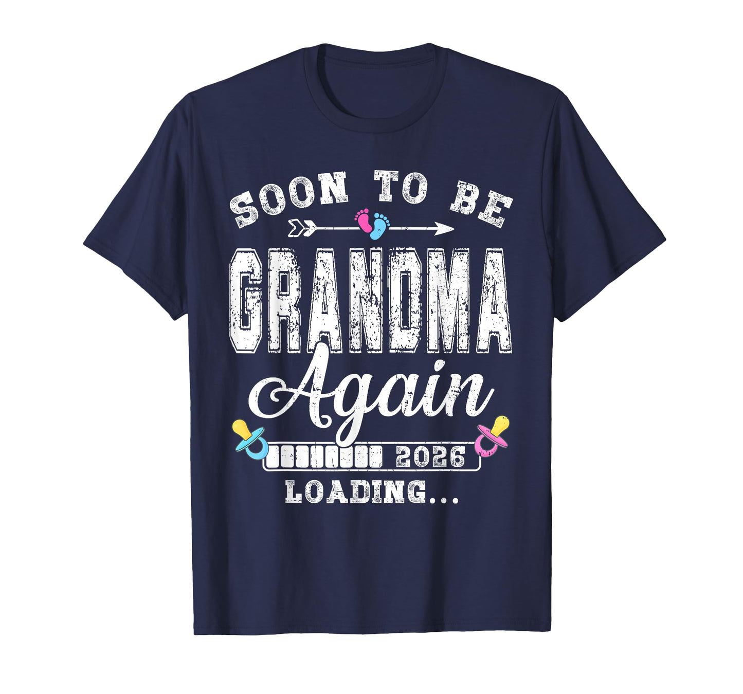 Soon to Be Grandma Again 2026 Loading Matching Family T-Shirt
