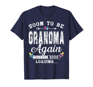 Soon to Be Grandma Again 2026 Loading Matching Family T-Shirt