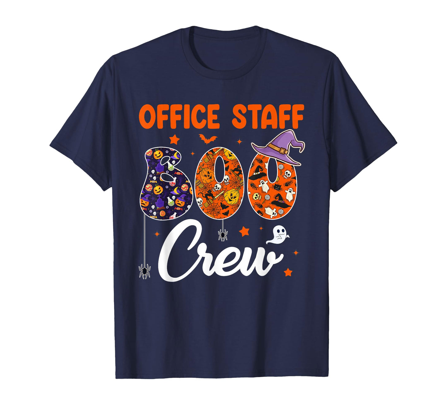 Office Staff Boo Crew Funny Halloween Matching Costume T-Shirt