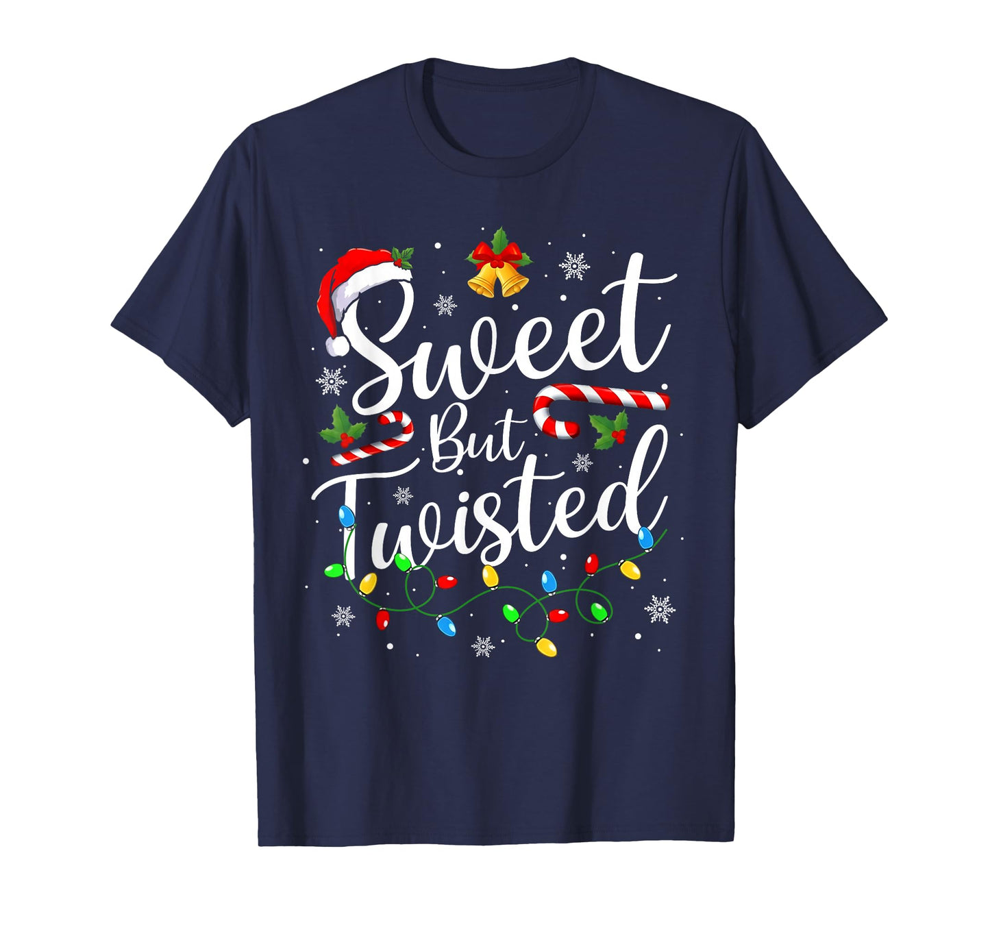 Sweet But Twisted Funny Christmas Candy Cane Xmas Holiday T-Shirt