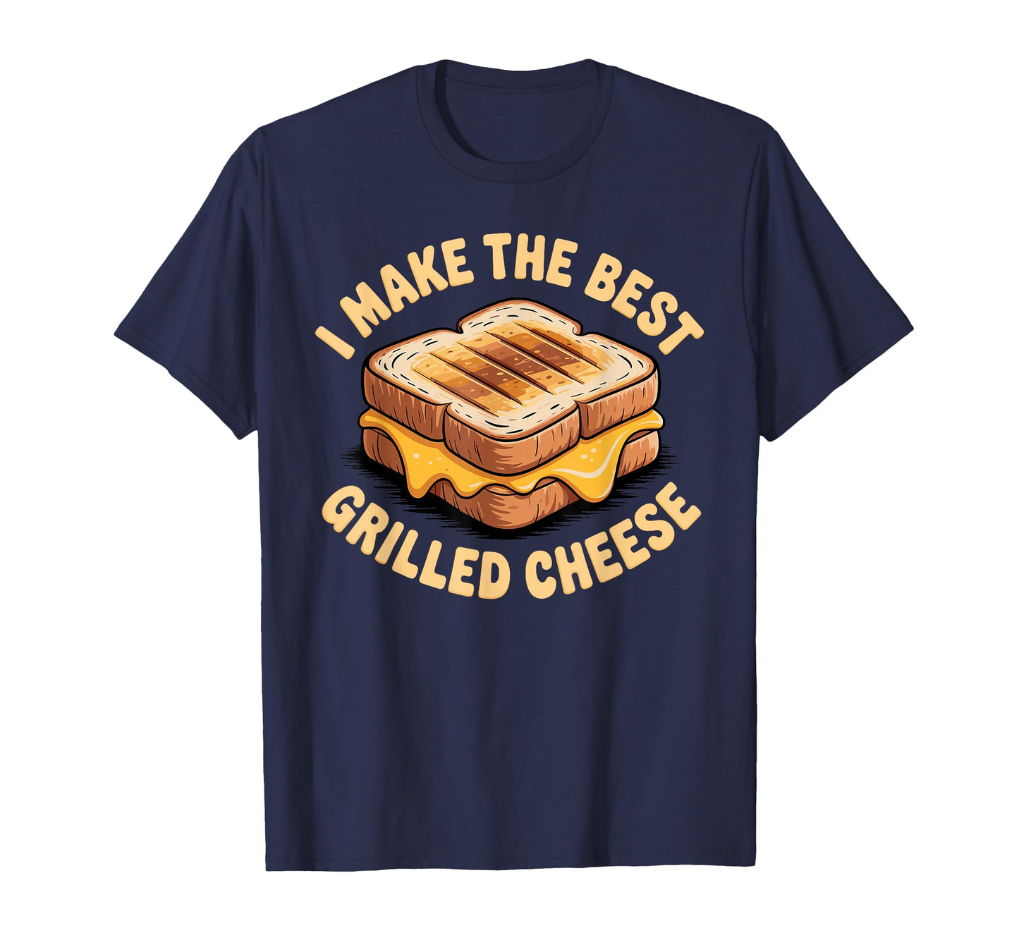 Funny Grilled Cheese Art for Men Women I Love Grilled Cheese T-Shirt