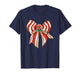 Candy Cane Bow Peppermint Christmas Joy T-Shirt