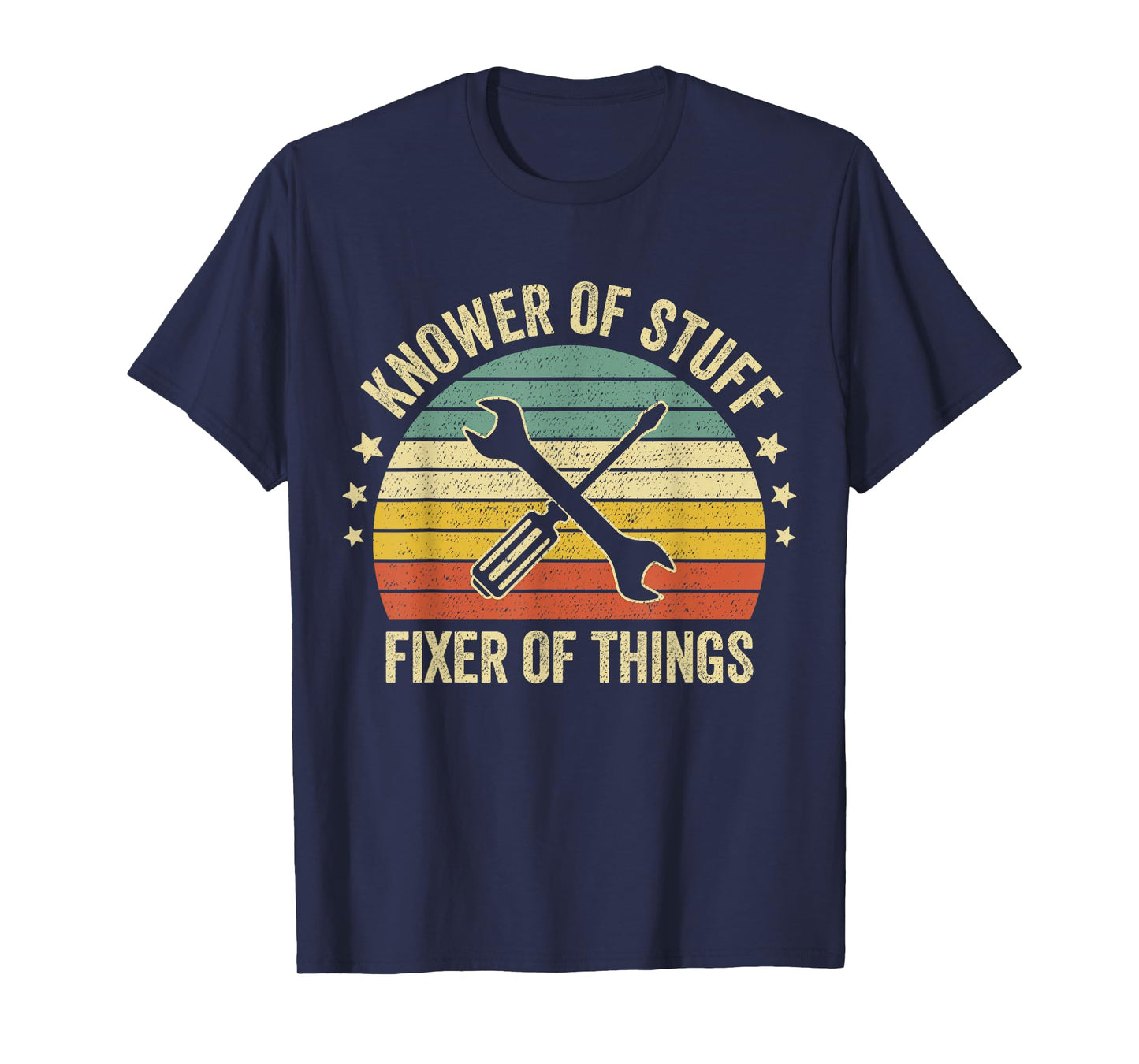 Retro Vintage Knower of Stuff Fixer of Things Funny Mechanic T-Shirt