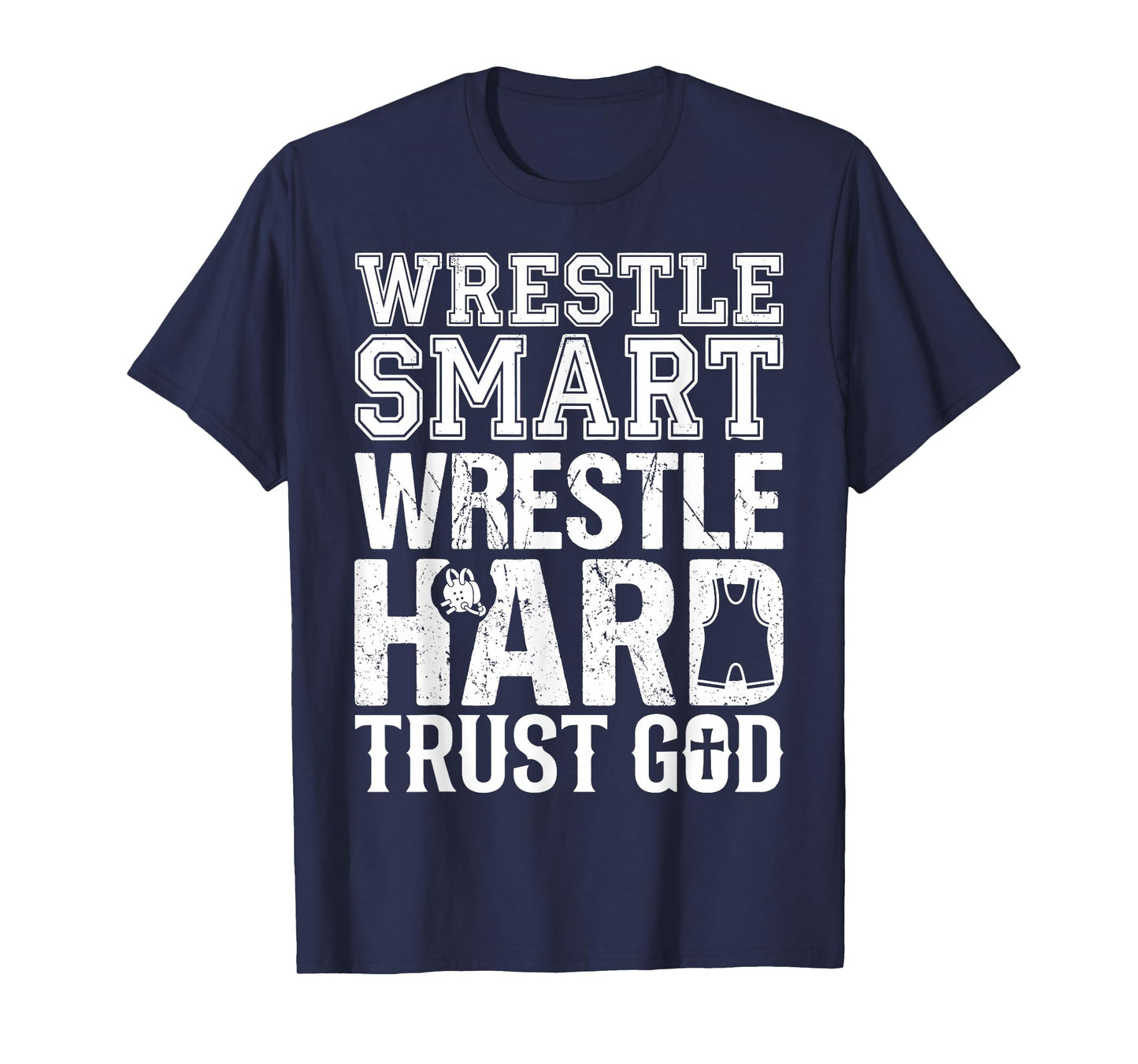 Wrestling Trust God, Christian Wrestling T-Shirt