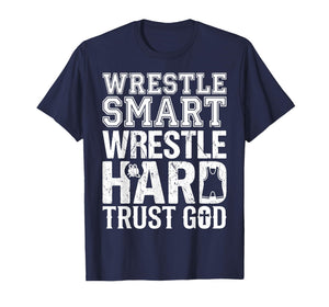 Wrestling Trust God, Christian Wrestling T-Shirt