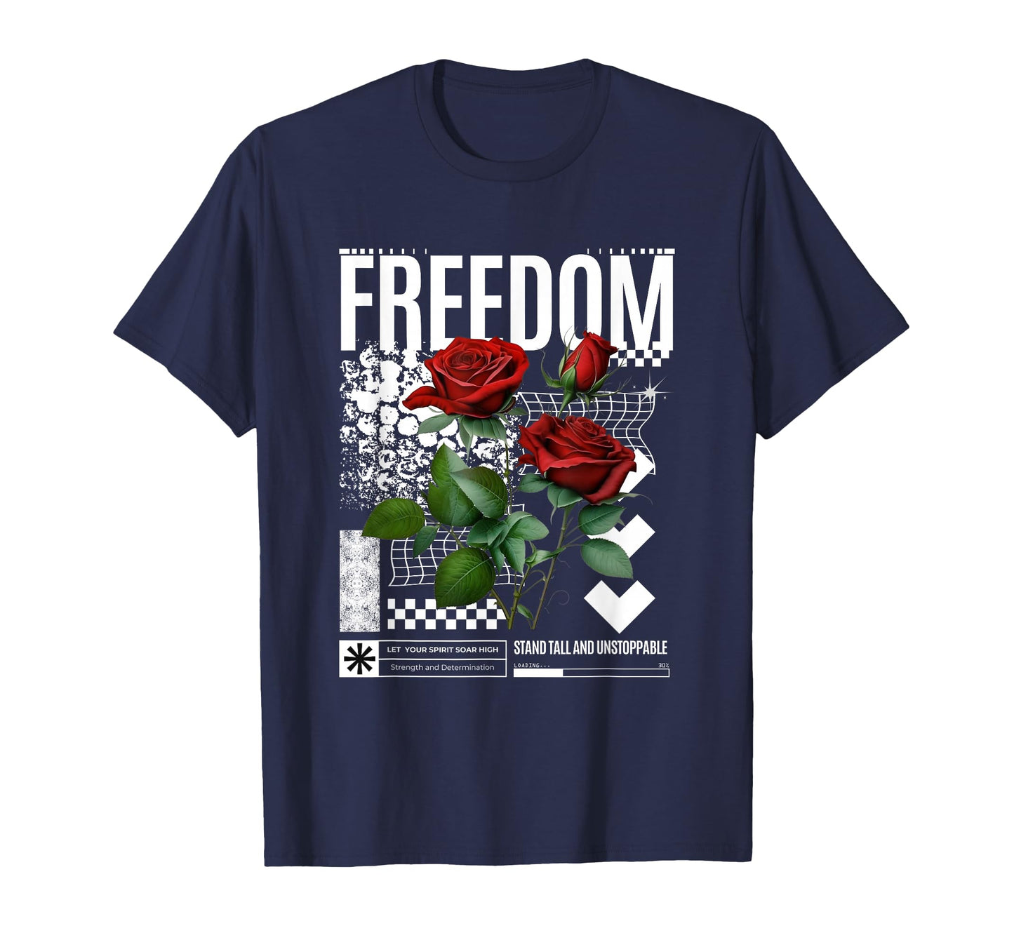 Streetwear Graphic Dark Floral Urban Aesthetic, Mens Fashion T-Shirt