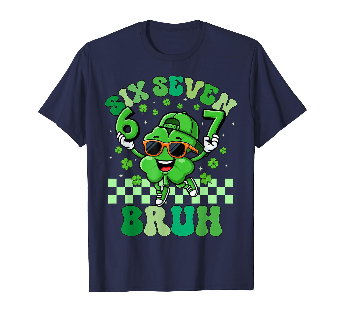 Six Seven 67 Meme St Patricks Day for Boys Girls Teens Kids T-Shirt
