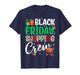 Friday Shopping Crew Christmas Lights Black Shopping Family T-Shirt